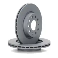 ZIMMERMANN Bremsscheiben + Bel&auml;ge + Wako f&uuml;r AUDI A3 8P SEAT Leon Octavia 3 Golf 5 6 vorne