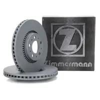 ZIMMERMANN Brake Disc Set for VOLVO S60 1, S80 1, V70 2, XC70 Cross Country (16-inch front)