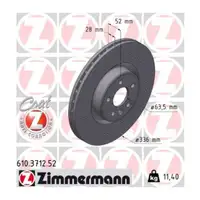 Zimmermann SPORT Bremsscheiben + Bel&auml;ge f&uuml;r VOLVO S/V60 S/V80 V/XC70 18 Zoll vorne