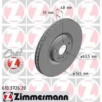 ZIMMERMANN Brake Discs for VOLVO S60 (3), S90 (2), V60 (2), V90 (2), XC40, XC60 (2), XC90 (2) &ndash; 18"
