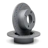 Zimmermann SPORT Bremsscheiben Satz f&uuml;r AUDI 100 80 90 Cabriolet Coupe hinten