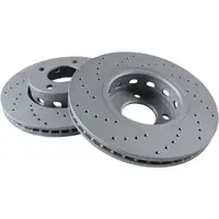 Zimmermann SPORT Bremsscheiben f&uuml;r Audi 80 Cabriolet (B4) Coupe (89 8B) vorne