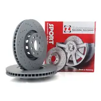Zimmermann SPORT Brake Disc Set for AUDI S4, S6 (4A), C4, A8 (4D) &ndash; Front
