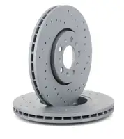 Zimmermann SPORT brake discs + pads + Wako for VW Polo 9N 1.8 GTI 1.9 TDI (front)