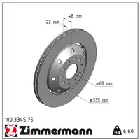 Zimmermann FORMULA Z Bremsscheiben Satz f&uuml;r AUDI RS6 C5 450/480PS 1KZ hinten