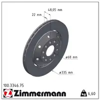 Zimmermann FORMULA Z Bremsscheiben Satz f&uuml;r AUDI RS6 C5 450/480PS 1KZ hinten