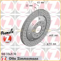 Zimmermann FORMULA Z Bremsscheiben Satz f&uuml;r AUDI RS4 Avant B5 380 PS hinten