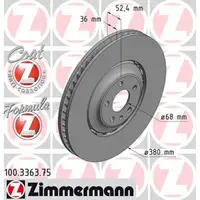 Zimmermann FORMULA Z Bremsscheiben Satz f&uuml;r AUDI A8 4H 1LJ SQ5 8RB FY 1LV/1ZK vorne