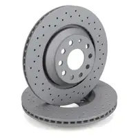 Zimmermann SPORT Brake Disc Set for AUDI S3 3.2 V6, VW Golf 5, 6, 7 GTI/R (Rear)