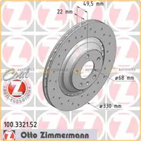 Zimmermann SPORT Brake Discs + Brake Pads for AUDI A6 4F C6 (Front + Rear)