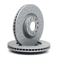 Zimmermann SPORT Bremsscheiben + BREMBO Bel&auml;ge + Wako f&uuml;r AUDI A6 C5 4.2/S6 vorne