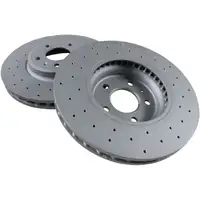 Zimmermann SPORT Bremsscheiben + Bel&auml;ge + Sensor f&uuml;r AUDI Q5 8RB PR-1LA bis 06.2011 vorne