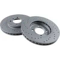 Zimmermann SPORT Brake Discs + Brake Pads + Sensor for BMW 3 Series E30 with Front ABS