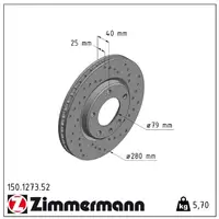 Zimmermann SPORT brake discs + pads for BMW 3 Series E30 M3 2.3/M3 EVO 1 (Front)