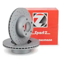 Zimmermann SPORT Bremsscheiben Satz f&uuml;r BMW 5er E39 520-530i 520d 525d/td/tds vorne