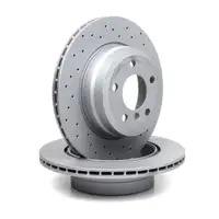 Zimmermann SPORT brake discs + Pads + Wako for BMW X5 E70 30i 30d X6 35i 30d (Rear)