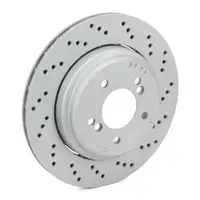 Zimmermann FORMULA Z Brake Disc Set for BMW E46 M3/CSL and Z4M (343/360 hp) &ndash; Rear