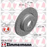 Zimmermann SPORT Bremsscheiben + Bel&auml;ge + Wako f&uuml;r BMW E81 E87 E90 E91 bis 02.2010 hinten