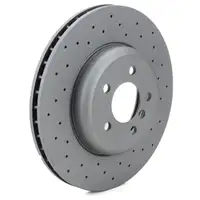 Zimmermann SPORT Brake Discs + Brake Pads + Sensor for BMW 5 Series F10 F11 (Front)