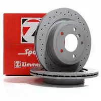 Zimmermann SPORT Bremsscheiben Satz f&uuml;r BMW Z4 E89 sDrive18i-30i 156-258 PS hinten