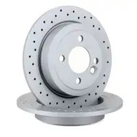 Zimmermann SPORT Brake Disc Set for MINI R50, R53, R52, R56, R57 (One/Cooper/Works) &ndash; Rear