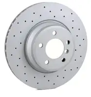 Zimmermann SPORT brake discs + Pads + Wako for BMW 7 Series E65-67 740-760i 730d 740d (Front)