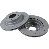 Zimmermann SPORT Brake Discs + Pads + Wako for BMW E81, E87, E90&ndash;E93 (up to February 2010) &ndash; Rear