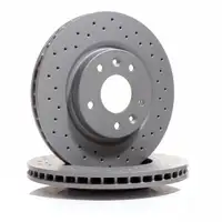 Zimmermann SPORT Brake Disc Set for Nissan Qashqai, X-Trail 3, and Renault Kadjar (2 front discs)