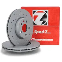 Zimmermann SPORT Bremsscheiben Satz f&uuml;r VW Sharan 7M Transporter T4 SEAT Alhambra 7V vorne