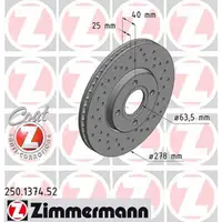 Zimmermann SPORT Brake Discs + Brake Pads for FORD Ecosport (Front)