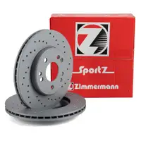 Zimmermann SPORT Bremsscheiben Satz f&uuml;r MERCEDES 190 E W201 W124 S124 C124 R107 vorne