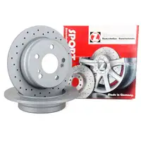 Zimmermann SPORT Brake Disc Set for Mercedes 190 W201, W124, S124, C124 (Rear)