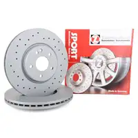 Zimmermann SPORT Brake Disc Set for Mercedes W202, C208, A208, W210, S210 (Front)