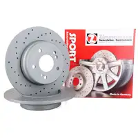 Zimmermann SPORT brake discs, 290 mm, for Mercedes W202, C36 AMG, W203, W210, R171 (rear)