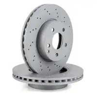 Zimmermann SPORT brake discs + Pads + Wako for MERCEDES W204 S204 W212 (Front)