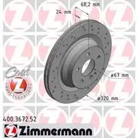 Zimmermann SPORT Bremsscheiben Satz f&uuml;r MERCEDES C218 C219 X218 W211 W212 hinten