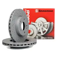 Zimmermann SPORT Bremsscheiben Satz f&uuml;r MERCEDES W176 W246 C117 vorne