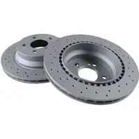 Zimmermann SPORT Bremsscheiben + Bel&auml;ge + Wako f&uuml;r MERCEDES W211 S211 vorne + hinten