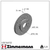 Zimmermann SPORT Brake Discs + Brake Pads for OPEL Astra F and Vectra B (Front)