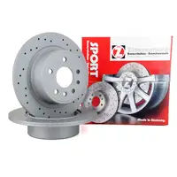 Zimmermann SPORT brake discs for Opel Omega B 2.0&ndash;3.2 V6, 2.2/2.5 DTI (Rear)