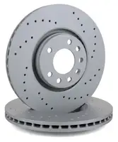 Zimmermann SPORT Brake Discs + Pads for OPEL Astra G Zafira A 2.0 OPC (Front)