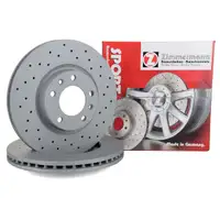 Zimmermann SPORT brake discs for Peugeot 407 (6D 6E), 508 SW, and 607 (9D 9U) &ndash; Front