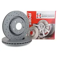 Zimmermann SPORT Bremsscheiben Satz f&uuml;r CITROEN C-Crosser MITSUBISHI PEUGEOT 4007 vorne
