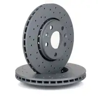 Zimmermann SPORT Brake Discs + Brake Pads for RENAULT Laguna 3 1.6 16V 1.5 dCi (front)