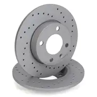 Zimmermann SPORT Brake Discs + Pads for VW Golf 2 1.0, 1.3, Cat, 1.6 TD with ABS (front)