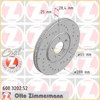 Zimmermann SPORT Brake Discs + Pads for VW 3 2.0 GTI 16V 2.8/2.9 VR6 (May 1996) &ndash; Front