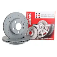 Zimmermann SPORT brake discs for VW Transporter T4, 15-inch, front (models from September 1996 onward)