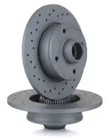 Zimmermann SPORT brake discs + pads for VW Golf 2, 3; Jetta 2, 1.8 GTI, 2.0 (with rear ABS)