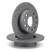 Zimmermann SPORT Brake Disc Set for Audi A3 8P, SEAT Leon, &Scaron;koda Octavia, Golf 5 and 6 (Rear)