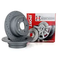 Zimmermann SPORT Brake Disc Set for VOLVO 850, C70, S70, V70 (1 rear)